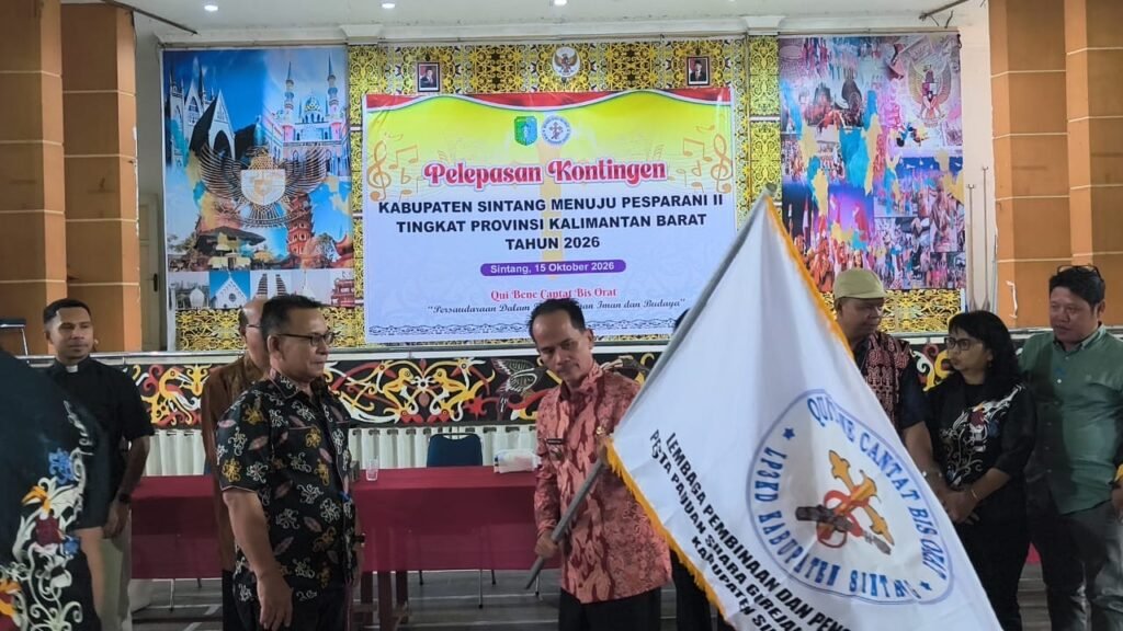 Bupati Sintang Berangkatkan 57 Anggota Kontingen Pesparani II Kalbar, Tekankan Sportivitas dan Nama Baik Daerah