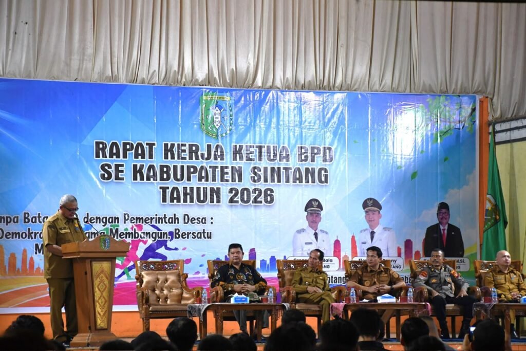 Dinas PMD Sintang Gelar Raker Ketua BPD, Dorong Sinergi Dalam Membangun Bangsa
