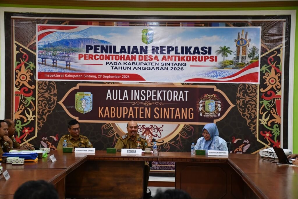 Sekda Sintang Buka Kegiatan Penilaian Replikasi Percontohan Desa Anti Korupsi Tahun 2026, Diikuti 3 Desa